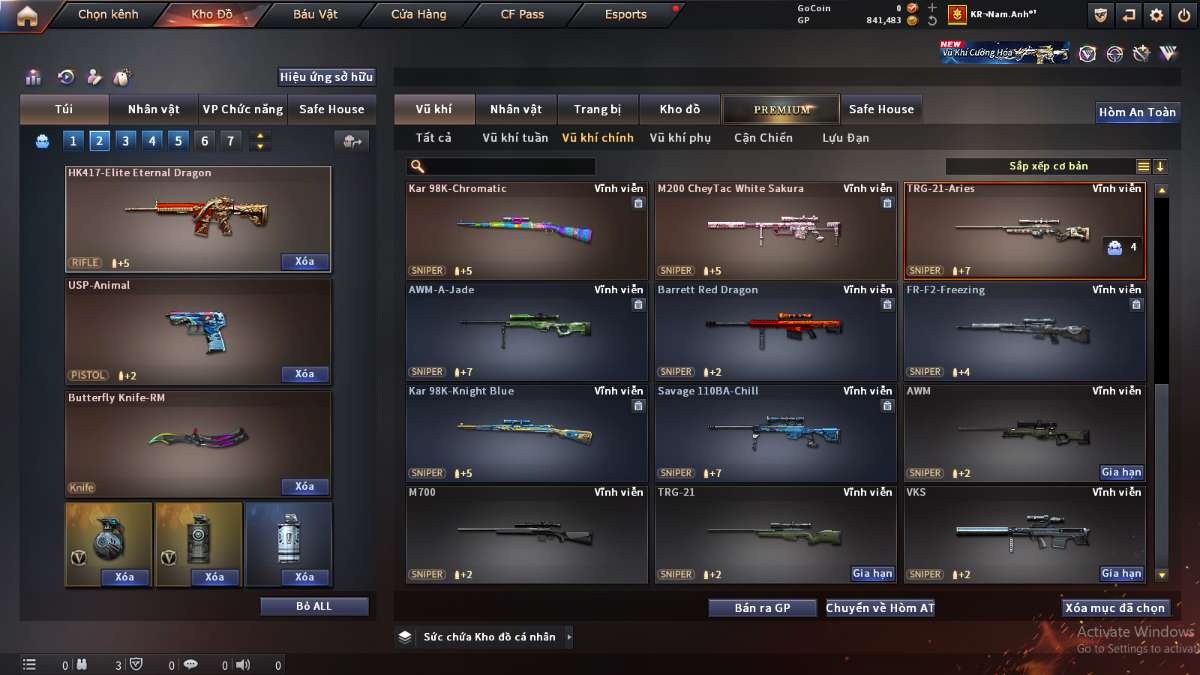 shop acc cf uy tin gia re